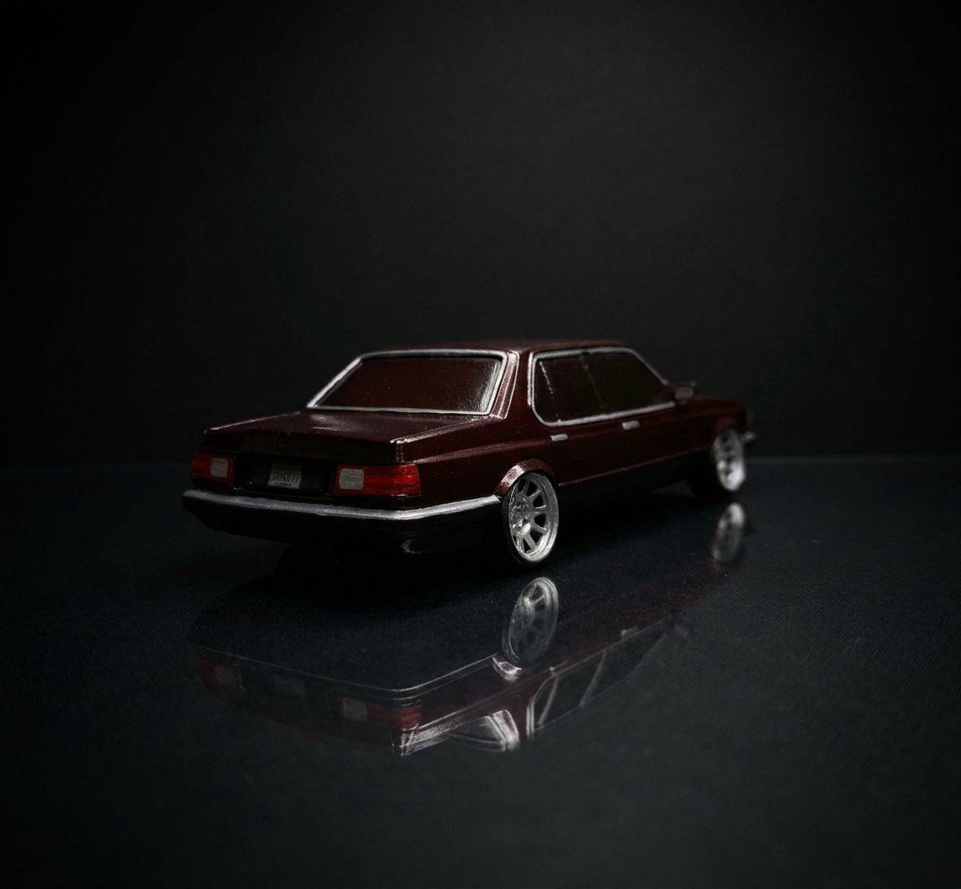 BMW 7 серии (E23) — масштабная модель по фото заказчика, 3D-печать
